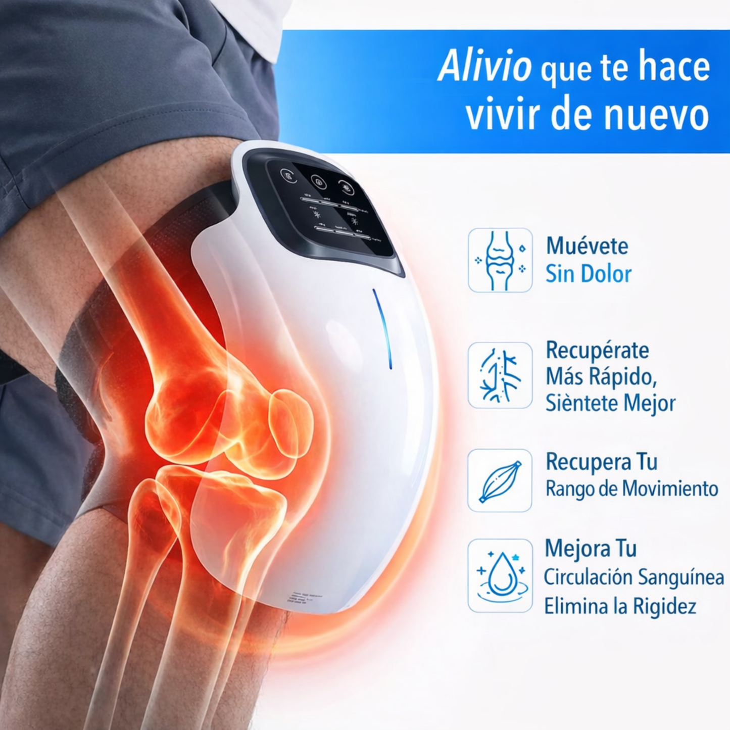ReliefX™ – Alivio para tus rodillas Sin Pastillas, Inyecciones o Cirugía.
