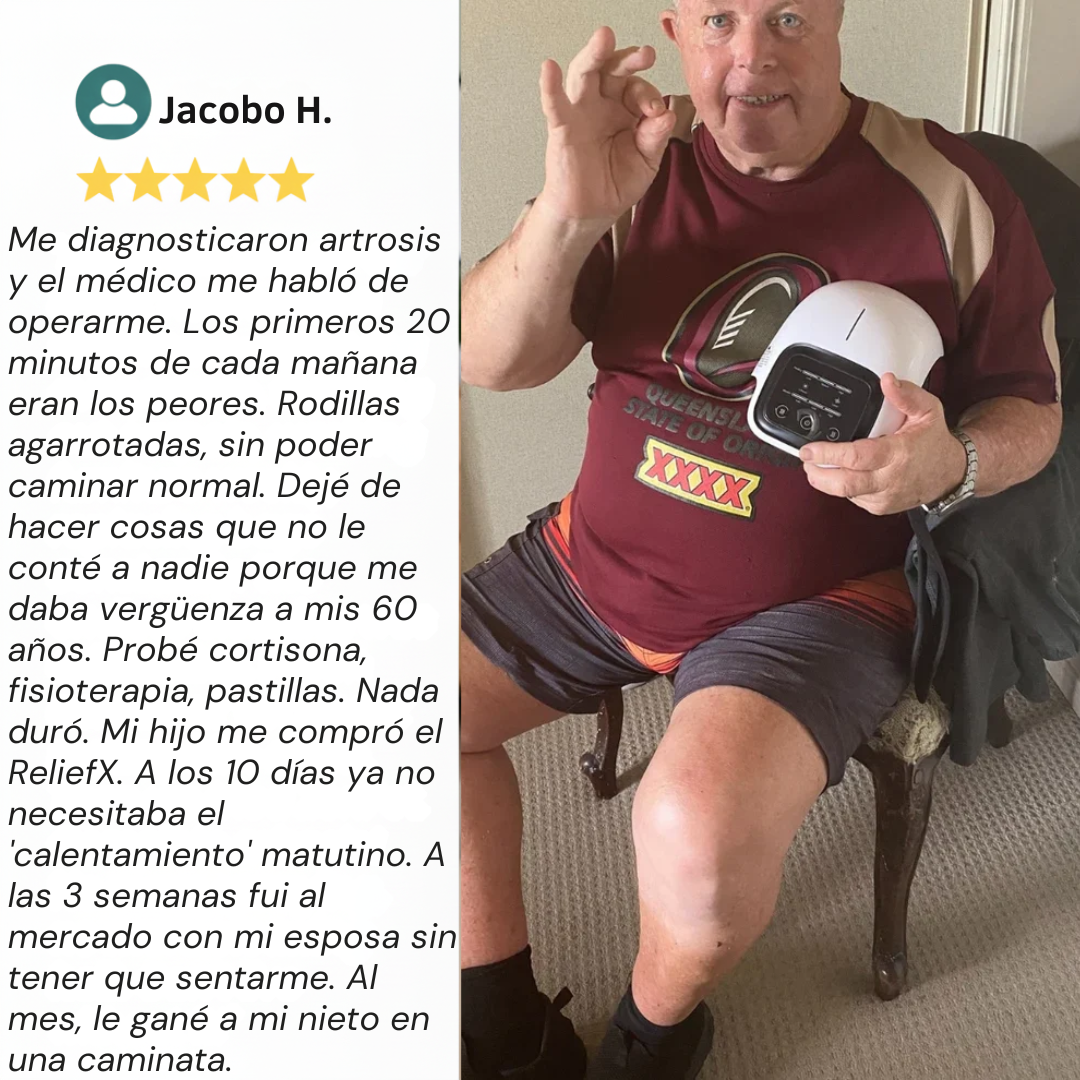 ReliefX™ – Alivio para tus rodillas Sin Pastillas, Inyecciones o Cirugía.